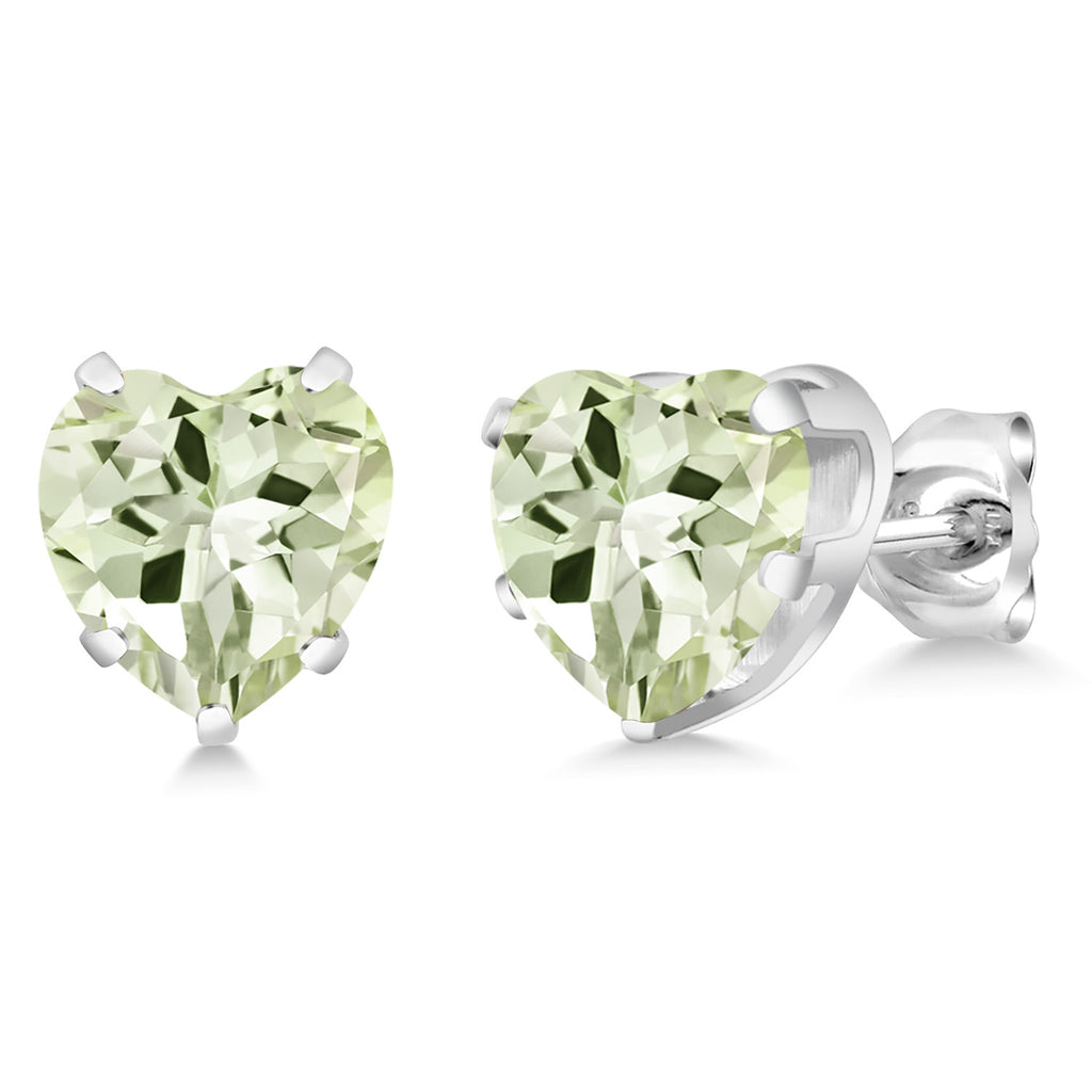 Prasiolite_Earrings in 925 Sterling Silver