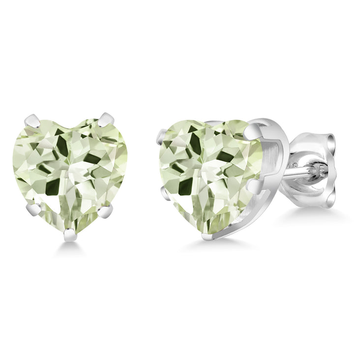 Prasiolite_Earrings in 925 Sterling Silver