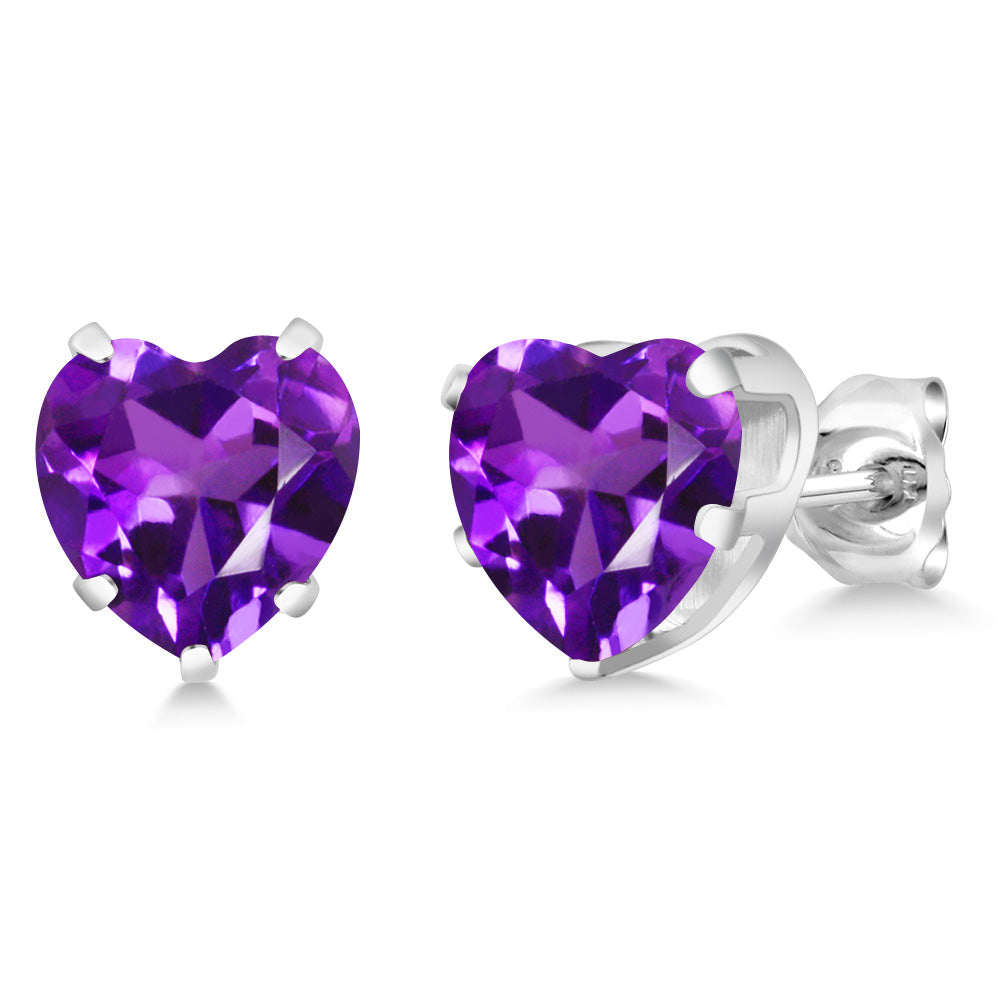 Amethyst - February_Earrings in 925 Sterling Silver