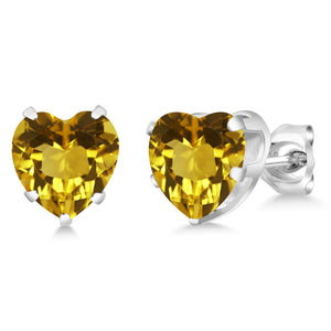 Citrine - November_Earrings in 925 Sterling Silver