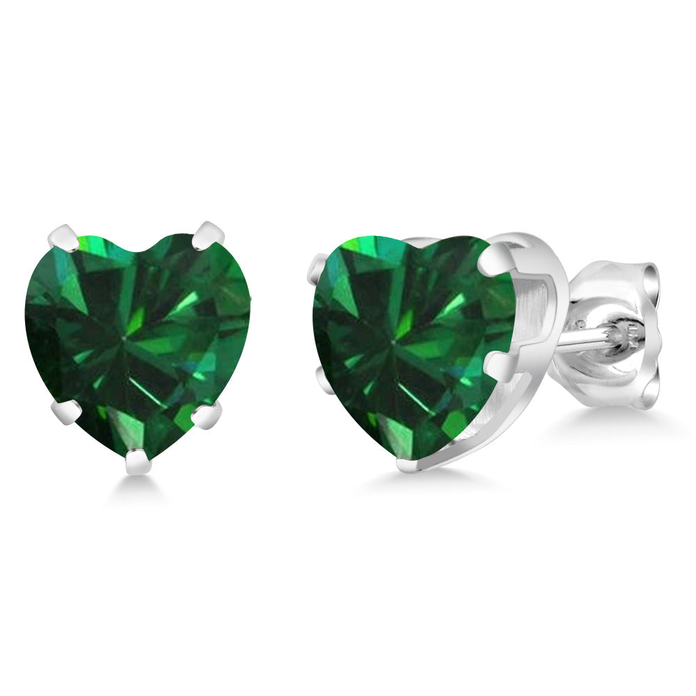 Nano Emerald - May_Earrings in 925 Sterling Silver