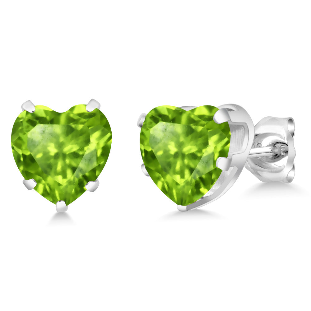 Peridot - August_Earrings in 925 Sterling Silver