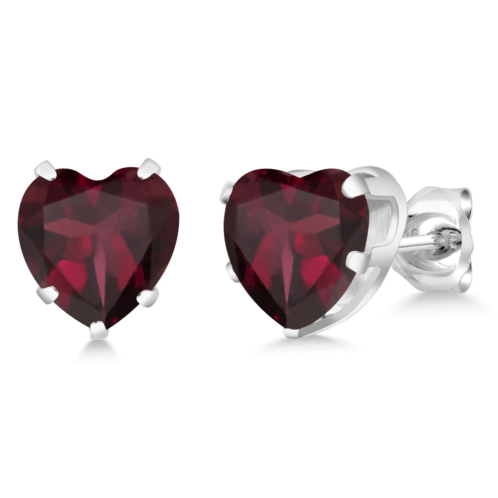 Rhodolite Garnet - January_Earrings in 925 Sterling Silver