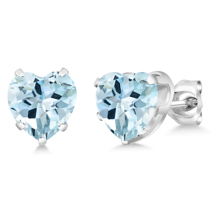 Sky Blue Topaz - November_Earrings in 925 Sterling Silver