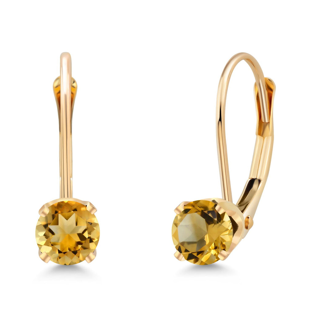 Citrine - November_14K Yellow Gold_Earrings in 14K Yellow Gold