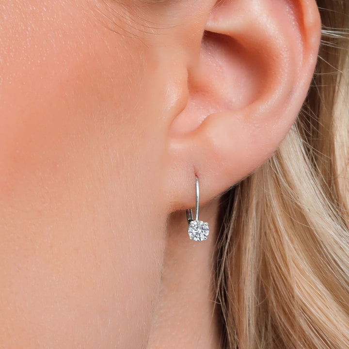 Earrings in 14K White Gold