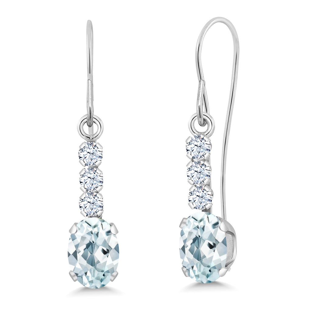 Earrings in 10K White Gold