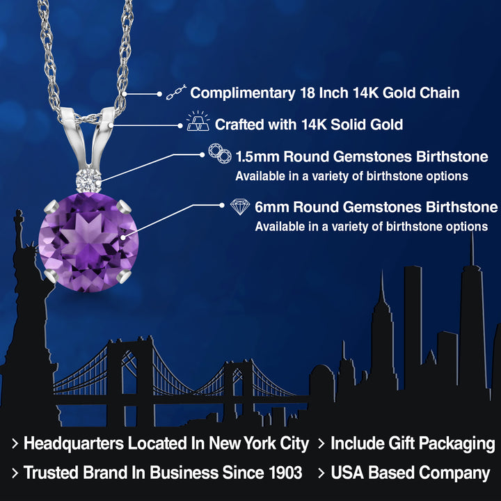 Pendant in 14K White Gold