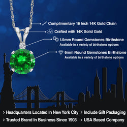 Pendant in 14K White Gold