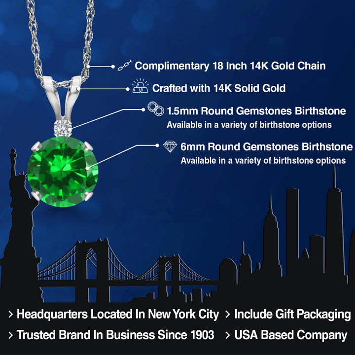 Pendant in 14K White Gold