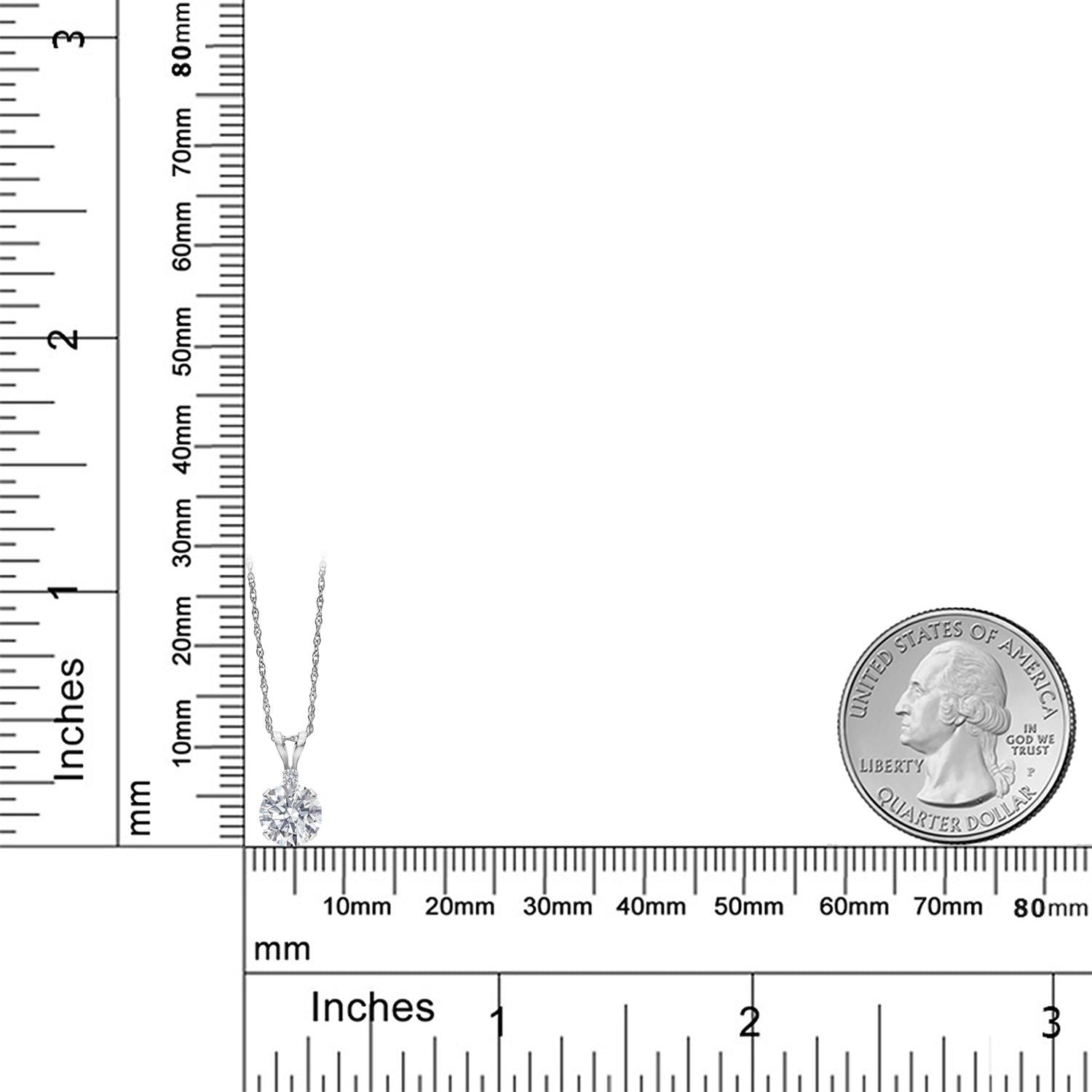 Pendant in 14K White Gold