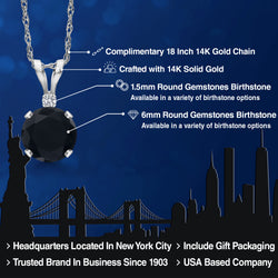 Pendant in 14K White Gold