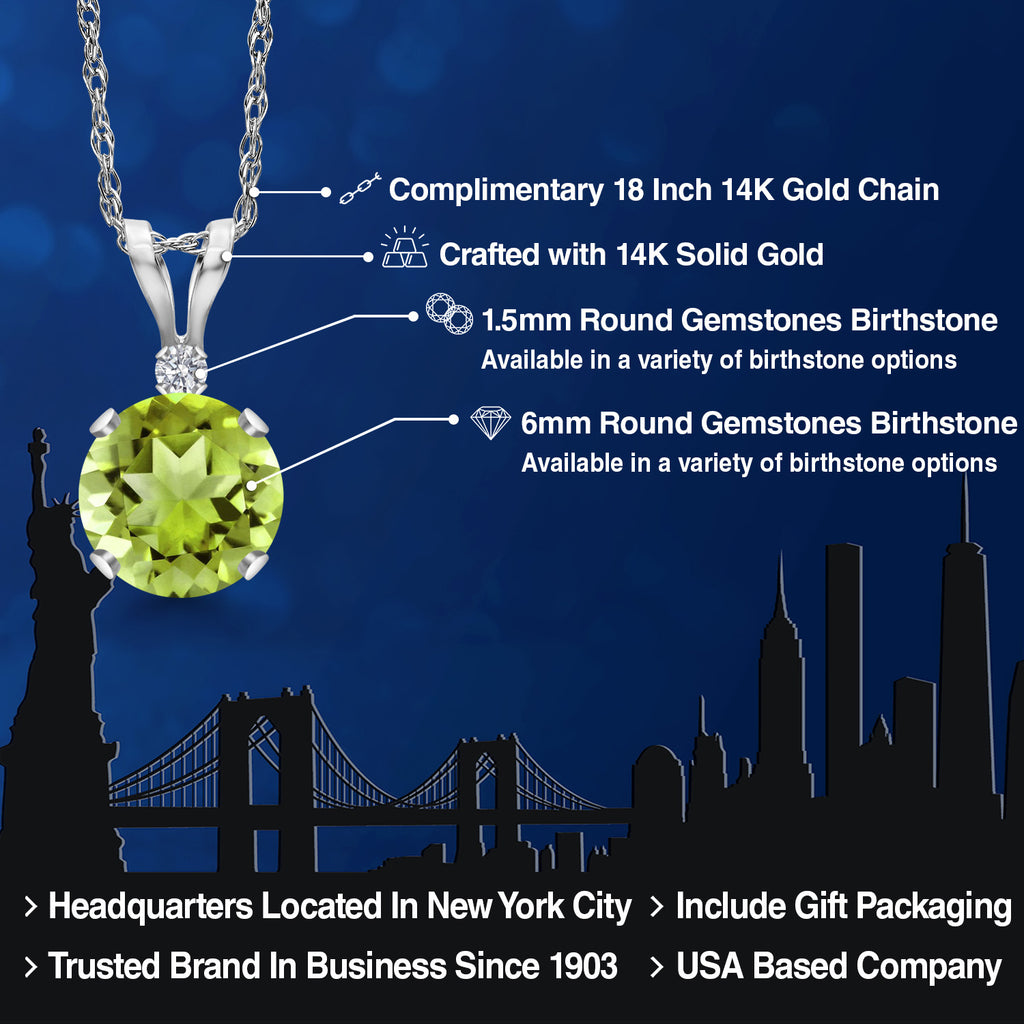 Pendant in 14K White Gold