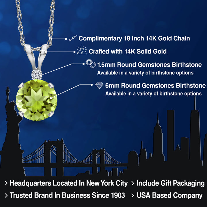 Pendant in 14K White Gold