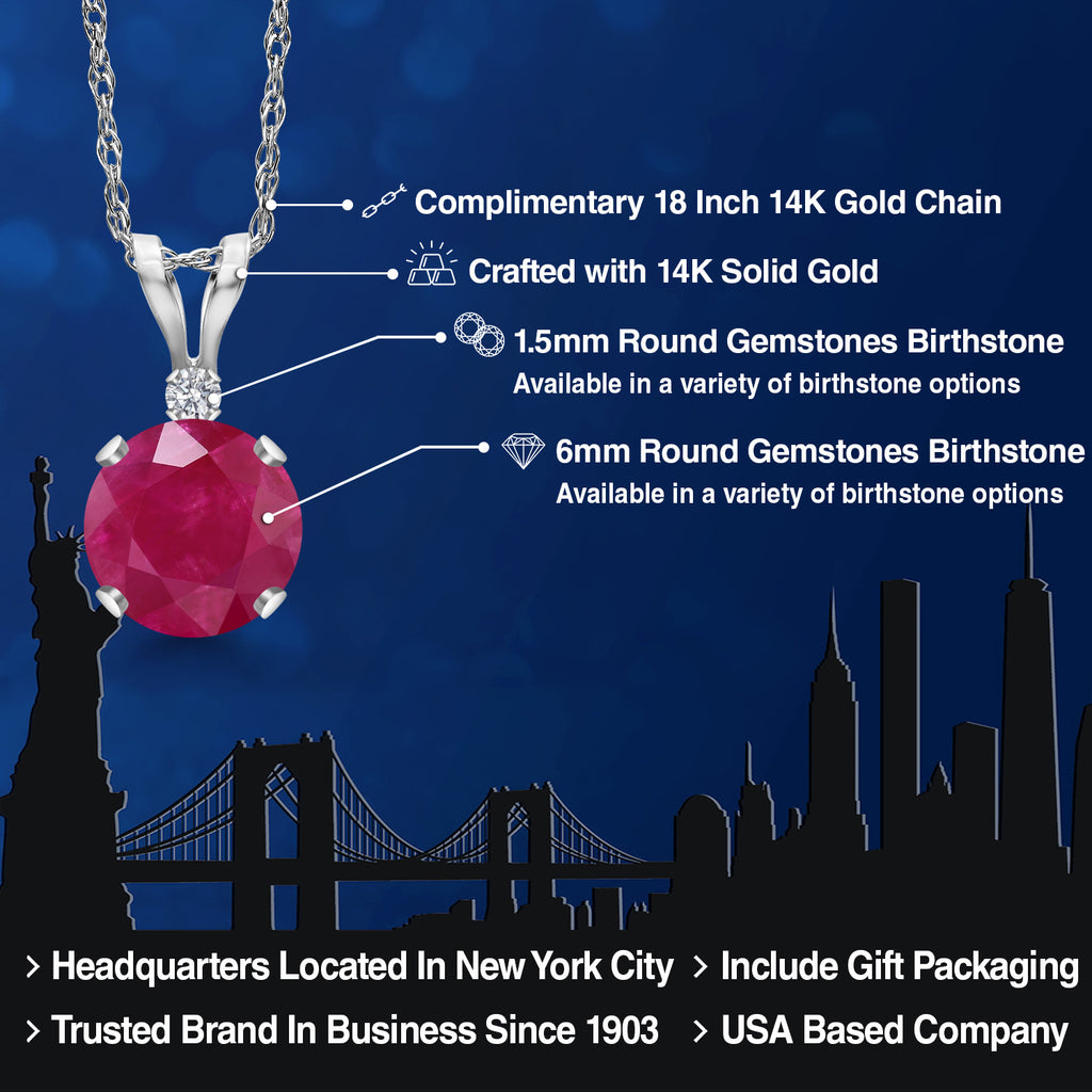 Pendant in 14K White Gold