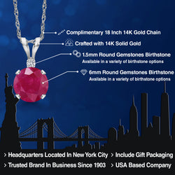 Pendant in 14K White Gold