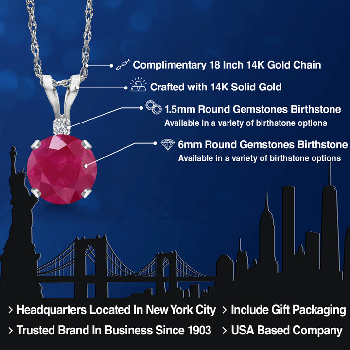 Pendant in 14K White Gold