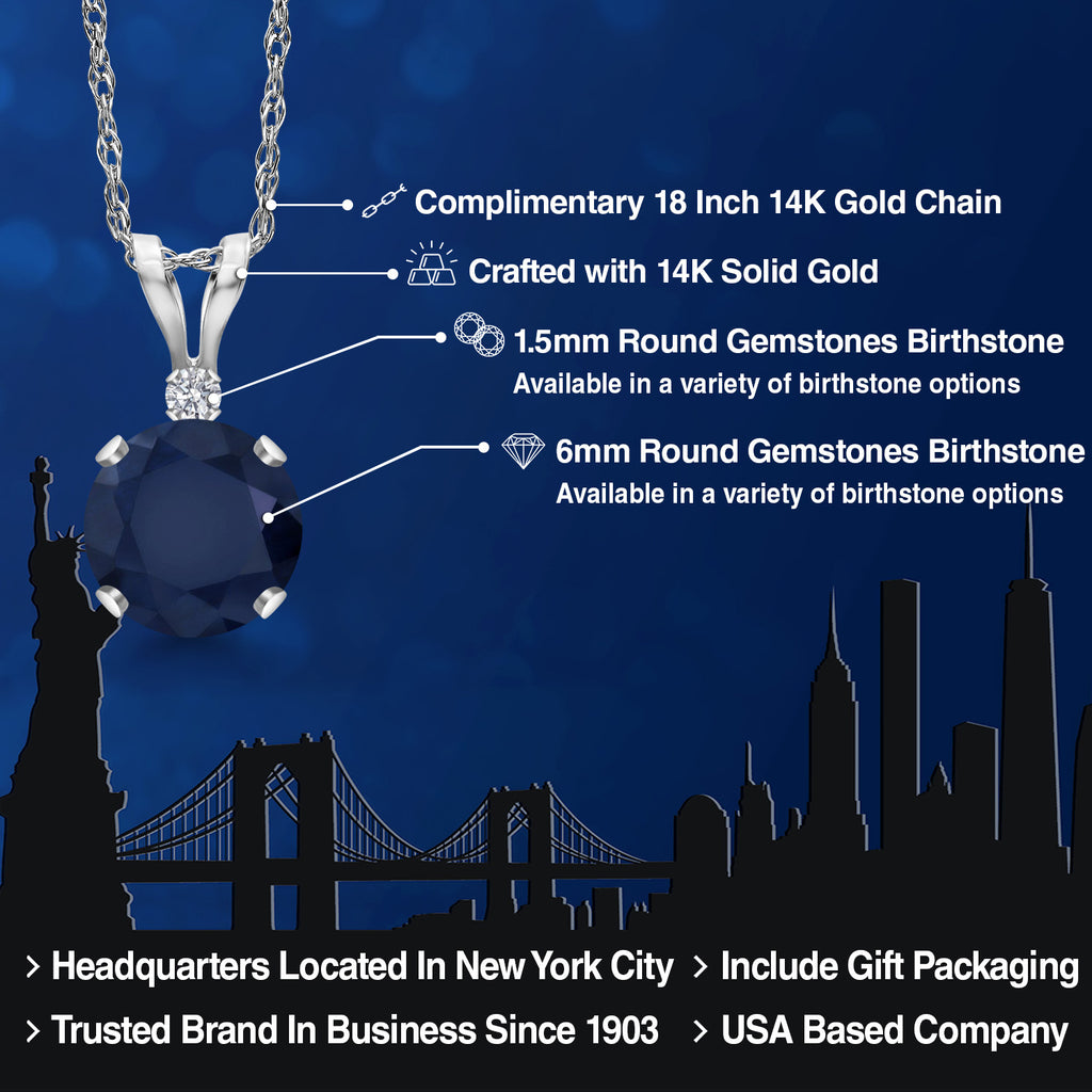 Pendant in 14K White Gold