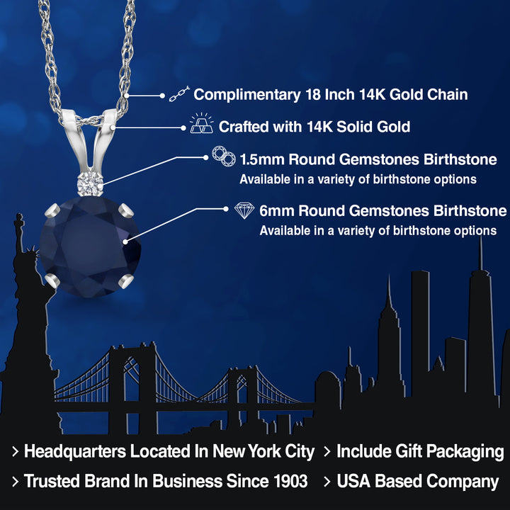 Pendant in 14K White Gold