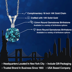 Pendant in 14K White Gold