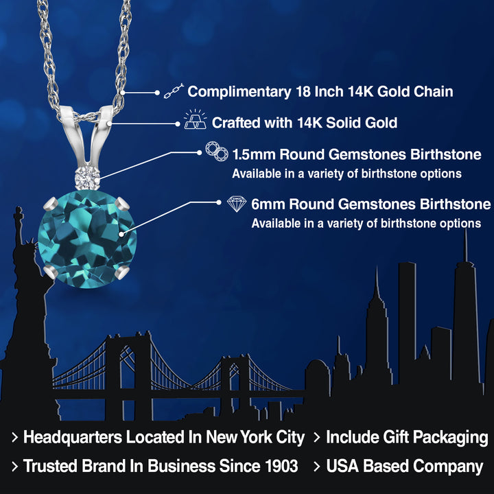 Pendant in 14K White Gold