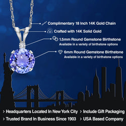 Pendant in 14K White Gold