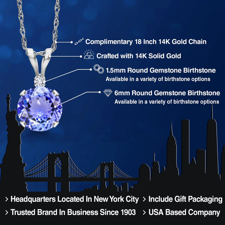 Pendant in 14K White Gold