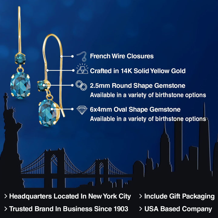 Earrings in 14K Yellow Gold