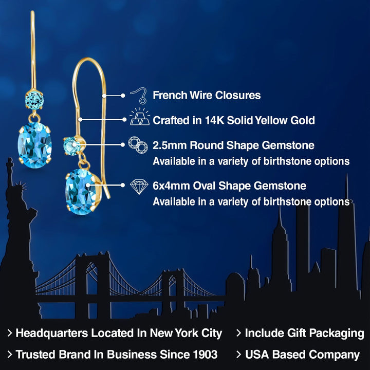 Earrings in 14K Yellow Gold