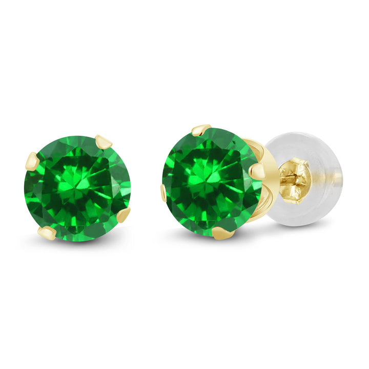 Created Emerald - May_14K Yellow Gold