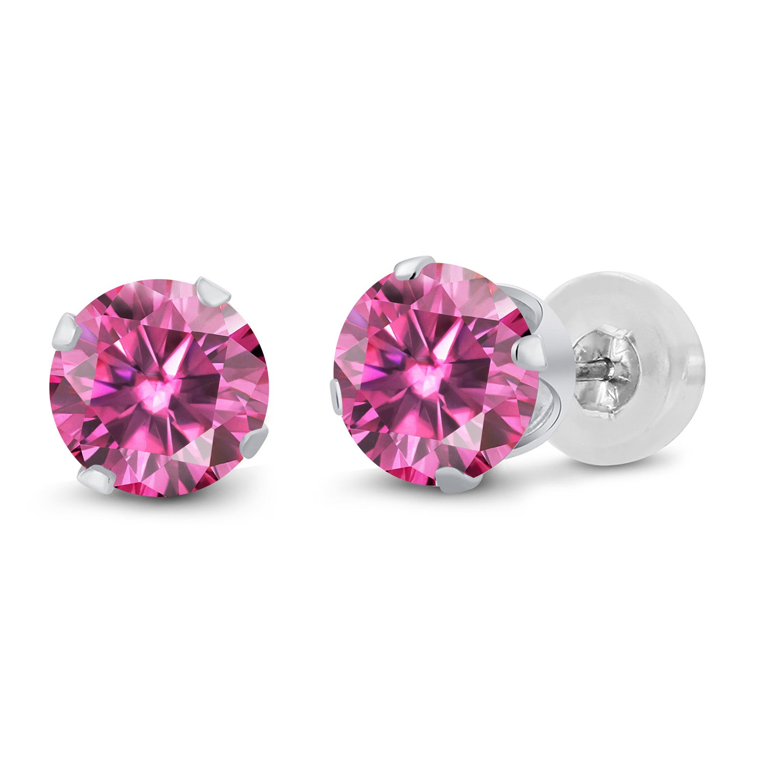 Pink Moissanite - April_White Gold