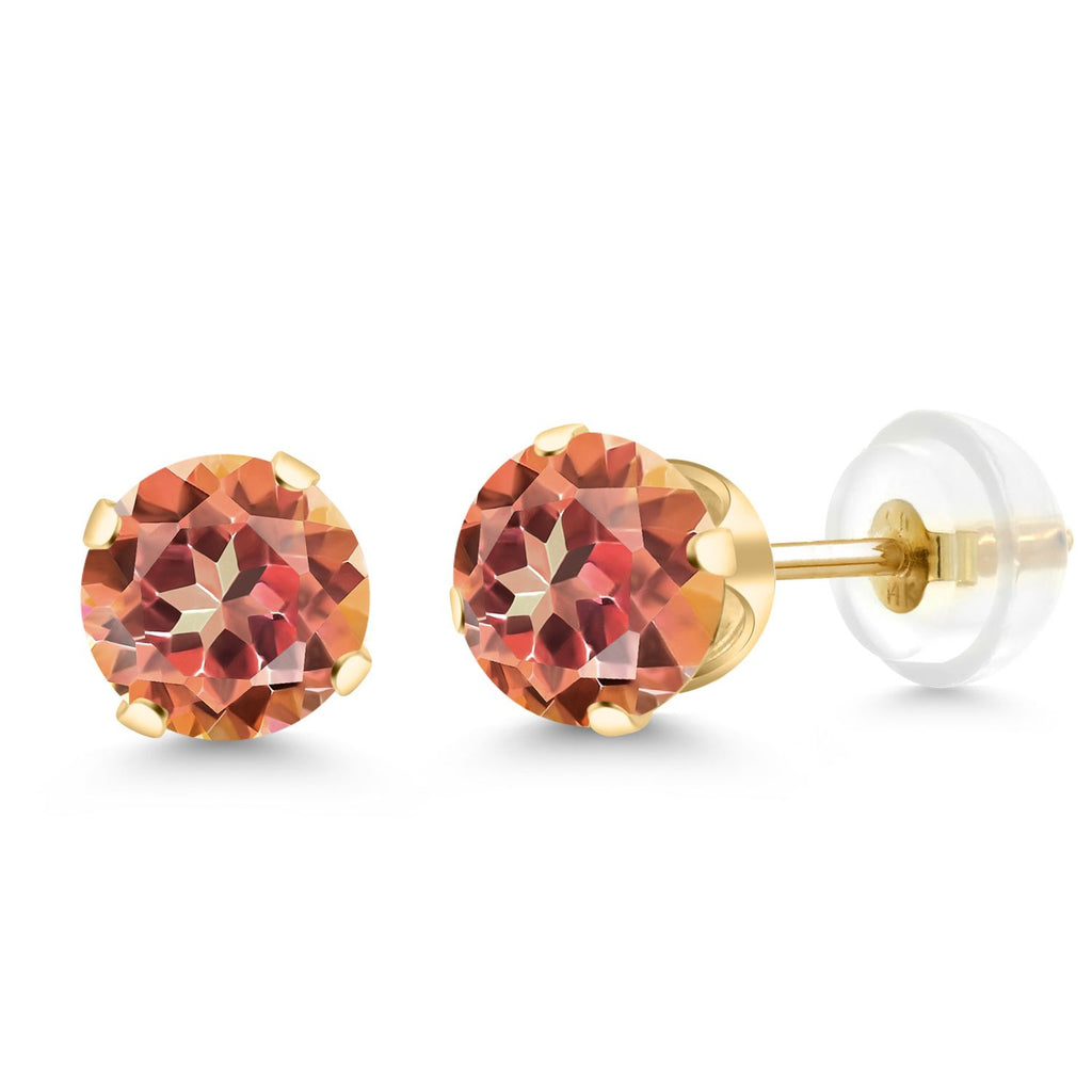 Ecstasy Mystic Topaz_Yellow Gold_Earrings in Yellow Gold