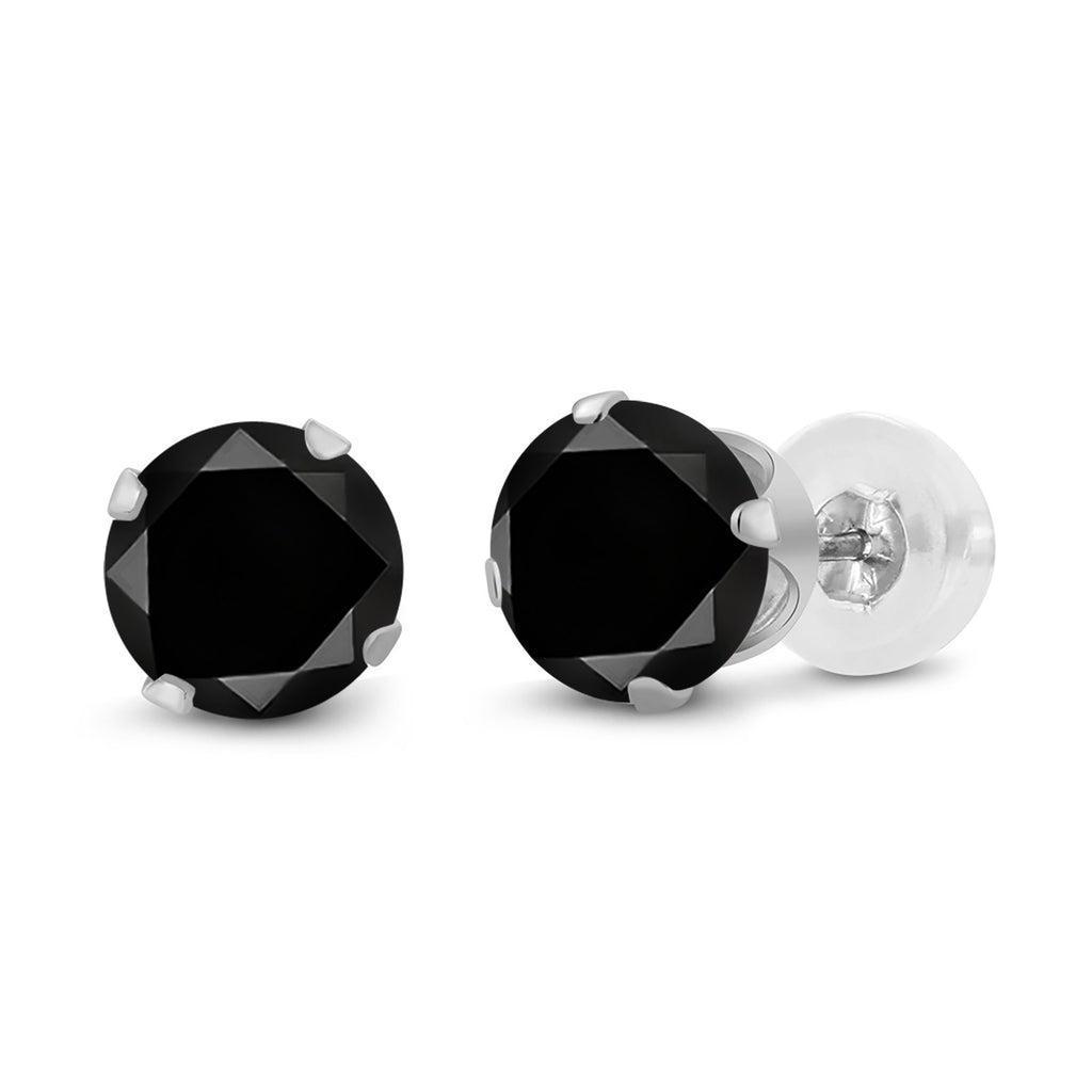 Black Diamond - April_14K White Gold_Earrings in 14K White Gold