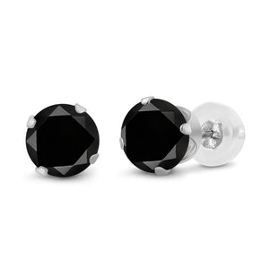 Black Diamond - April_14K White Gold_Earrings in 14K White Gold
