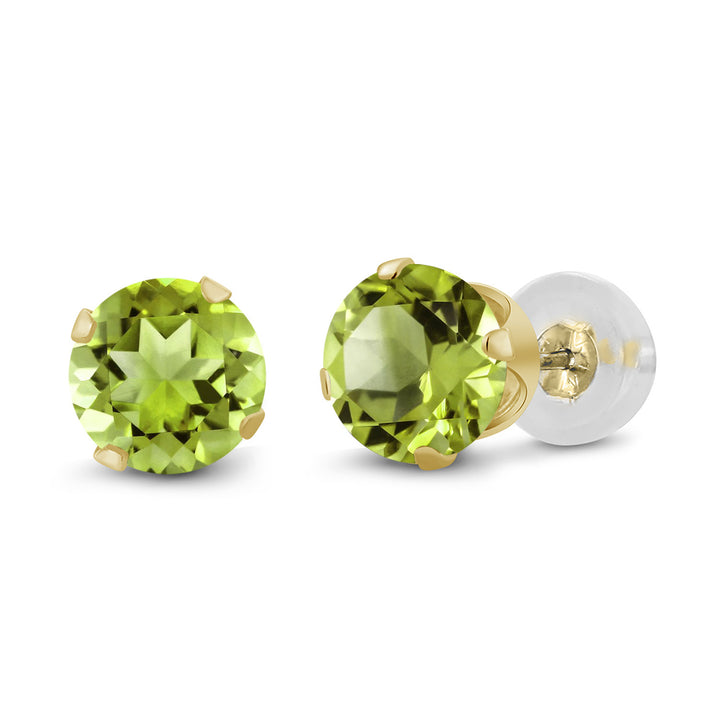 Peridot - August_14K Yellow Gold_Earrings in 14K Yellow Gold