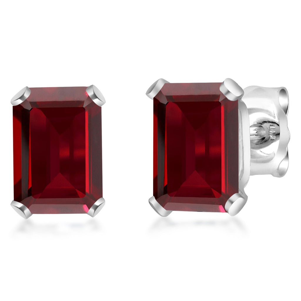 Garnet - January_Earrings in 925 Sterling Silver