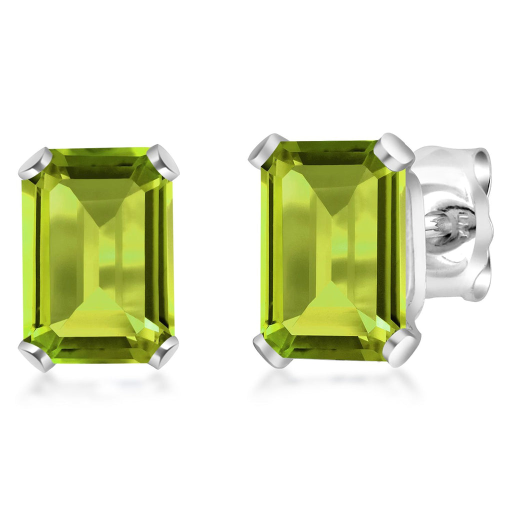 Peridot - August_Earrings in 925 Sterling Silver