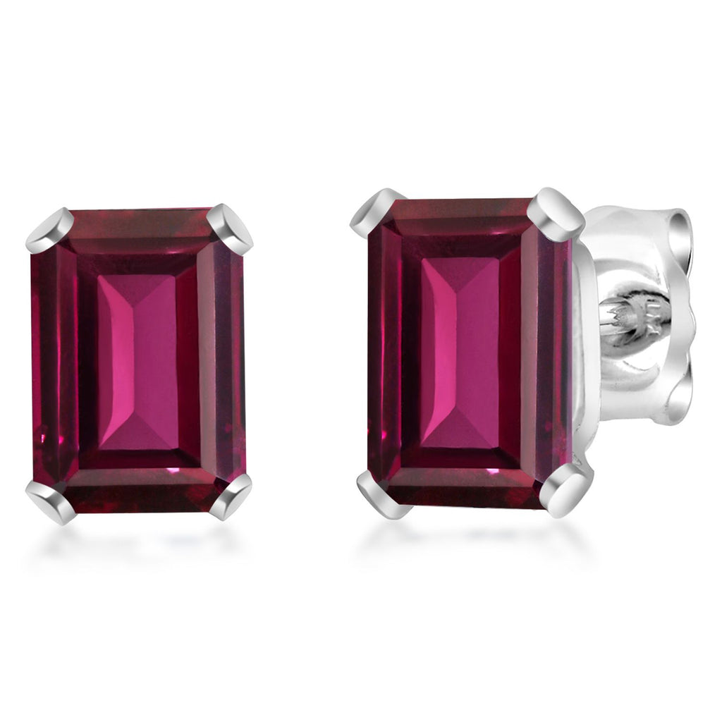 Rhodolite Garnet_Earrings in 925 Sterling Silver