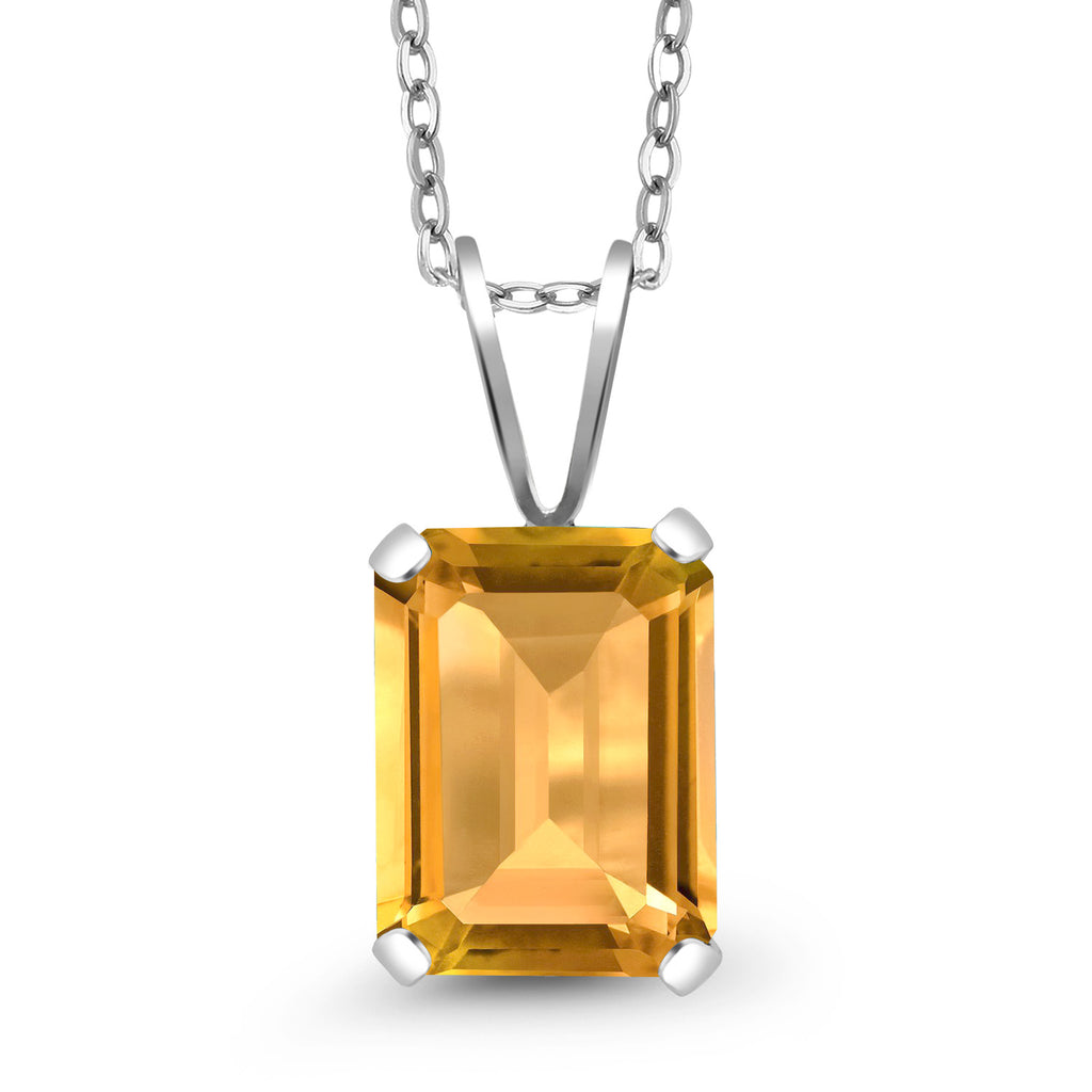 Citrine - November_Pendant in 925 Sterling Silver