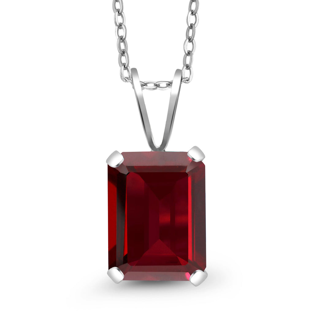 Garnet - January_Pendant in 925 Sterling Silver