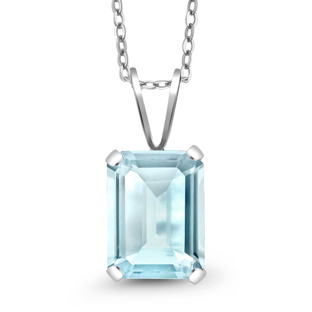 Sky Blue Topaz_Pendant in 925 Sterling Silver