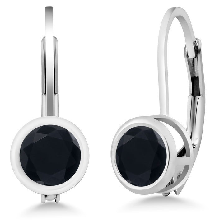 Onyx - December_Earrings in 925 Sterling Silver