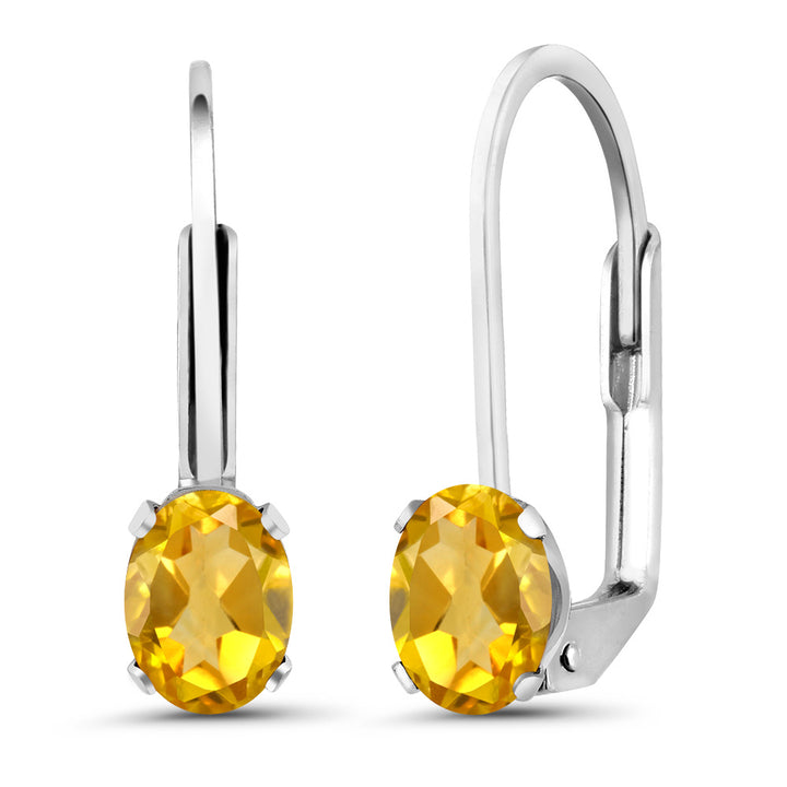 Citrine - November_Earrings in 925 Sterling Silver