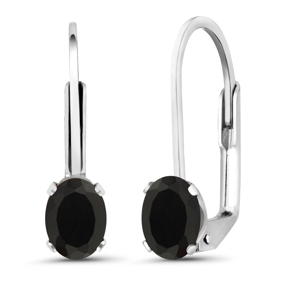 Onyx - December_Earrings in 925 Sterling Silver