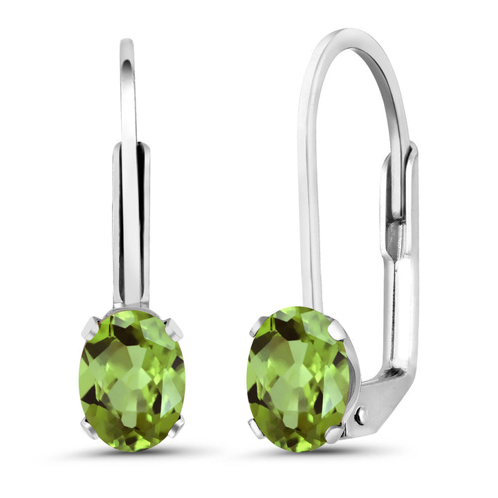 Peridot - August_Earrings in 925 Sterling Silver