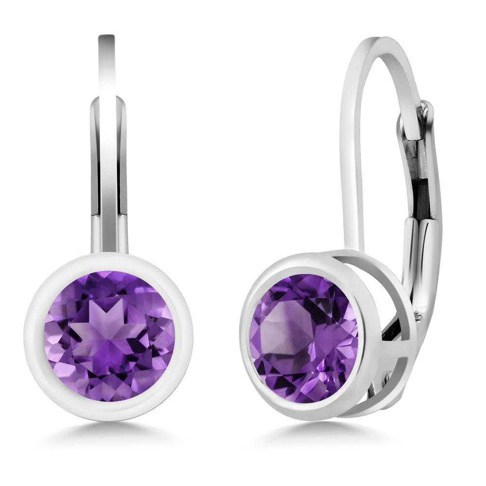 Amethyst - February_Earrings in 925 Sterling Silver
