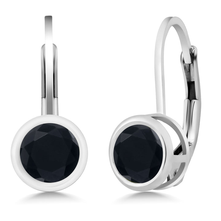 Onyx - December_Earrings in 925 Sterling Silver