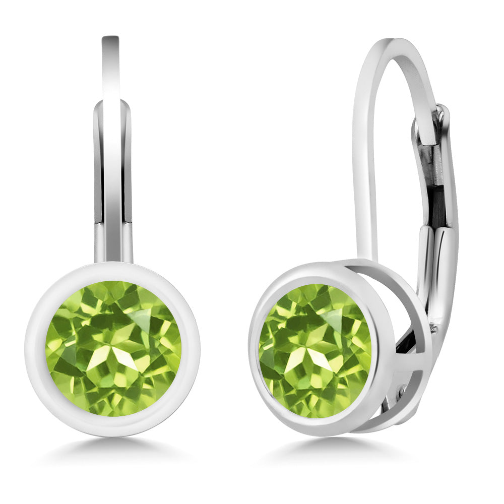 Peridot - August_Earrings in 925 Sterling Silver