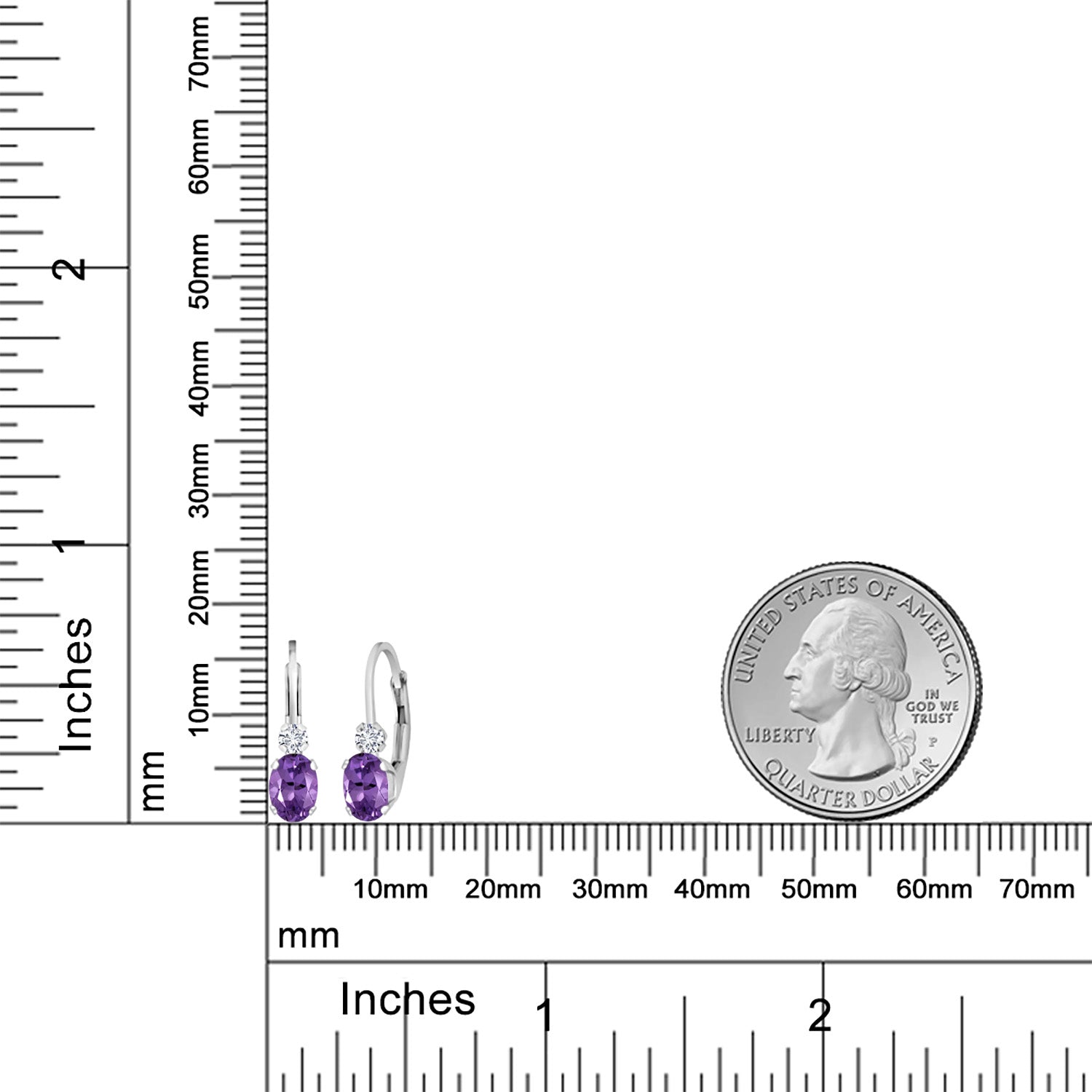 Amethyst - February_Earrings in 925 Sterling Silver