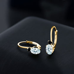 Earrings in 925 Yellow Gold Plated Silver